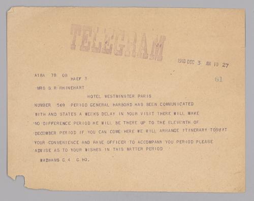 World War I - permits and passes