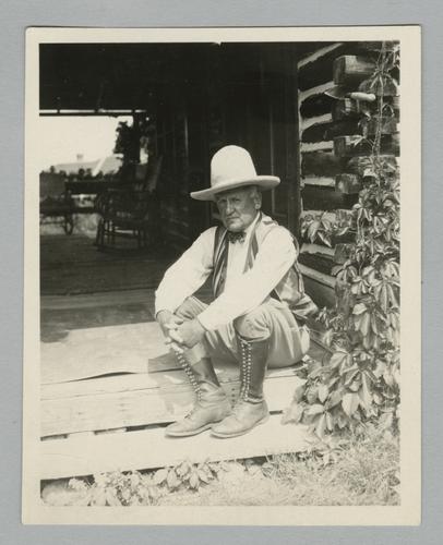 Dr. Stanley M. Rinehart in riding attire