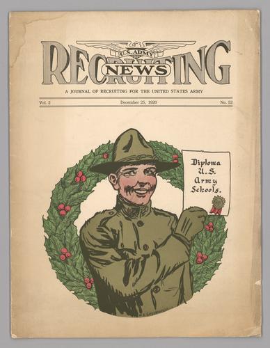 "Two Army Christmases" in U.S. Army Recruiting News vol. 2 no. 52
