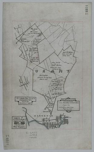 Exhibit 3 for the Court of Common Pleas No. 1, Allegheny County, Pennsylvania showing properties at Grant Mine