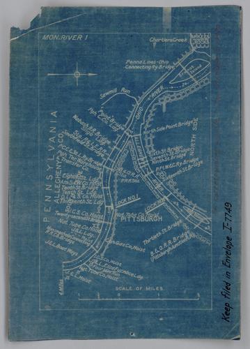 Plan showing section of Monongahela River