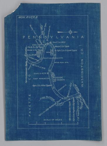 Plan showing section of Monongahela River