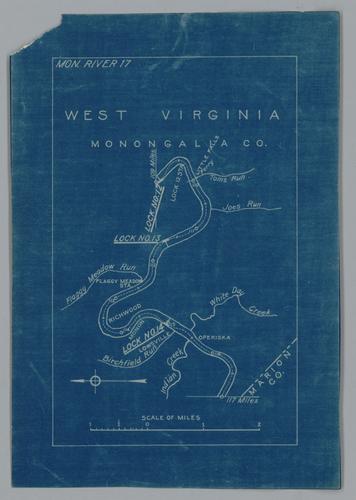 Plan showing section of Monongahela River