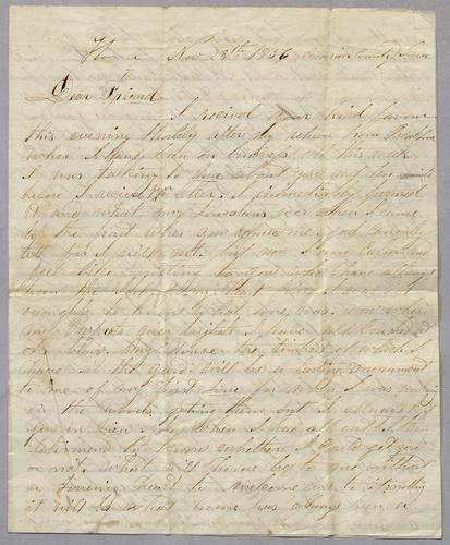 Mrs. T.B. McFarland's correspondence