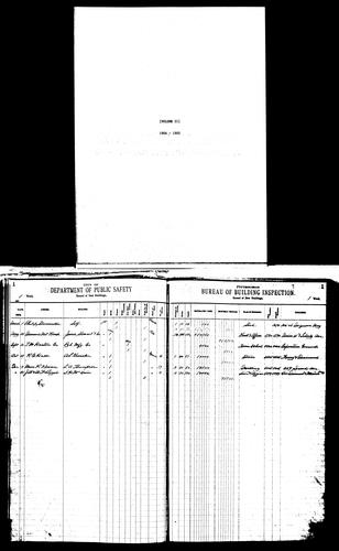 Pittsburgh, Building Permit Dockets, Volume 21, 1904-1905