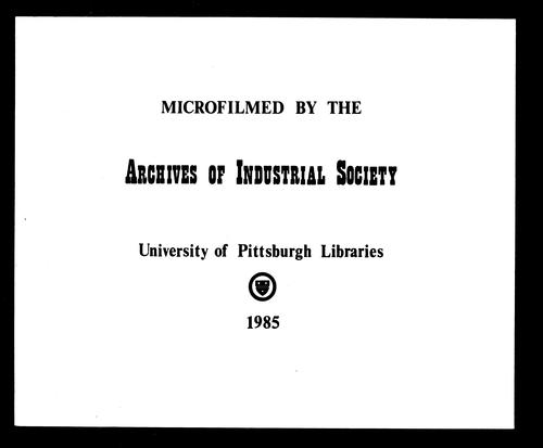 Pittsburgh, Building Permit Dockets, Volume 22, 1905-1906
