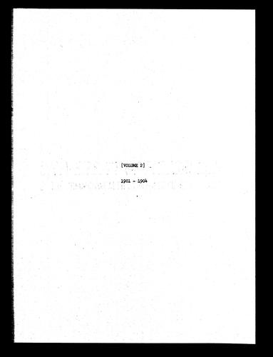 Record Books of Alterations and Repairs, Volume 2, 1901-1904