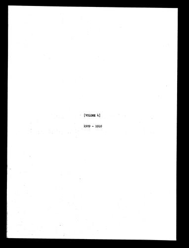 Record Books of Alterations and Repairs, Volume 4, 1909-1910