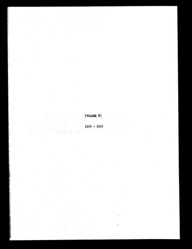 Record Books of Alterations and Repairs, Volume 8, 1914-1915