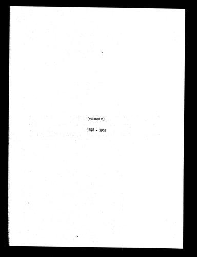 Compliant (Violation) Dockets, Volume 2, 1898-1901