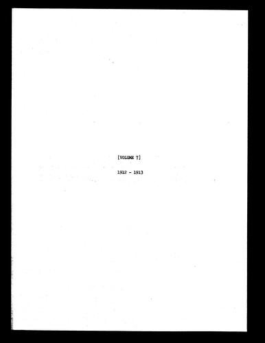 Compliant (Violation) Dockets, Volume 7, 1912-1913