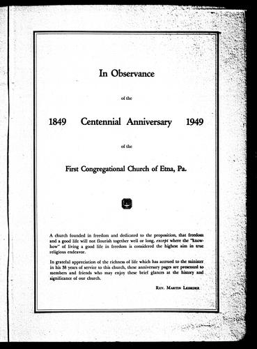 100th Anniversary Booklet