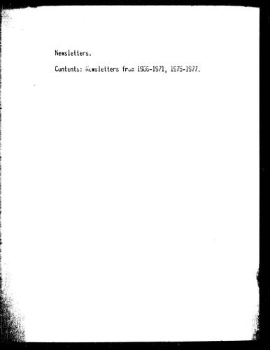 Newsletters