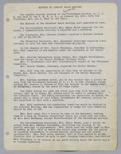 Executive Board Minutes