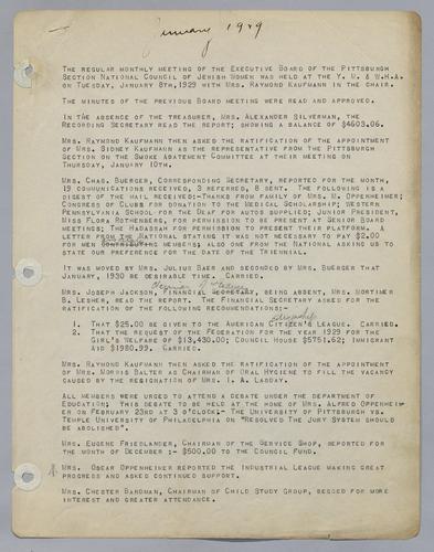 Executive Board Minutes