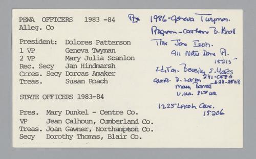 Carlow College, Women and Politics