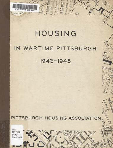 Housing in Pittsburgh ... report