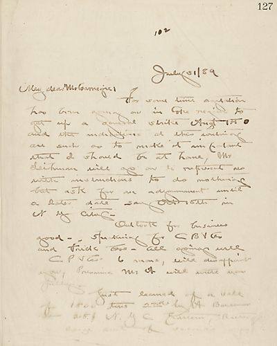 Frick writes on growing worker agitation in coke region and possible strike on August 1st