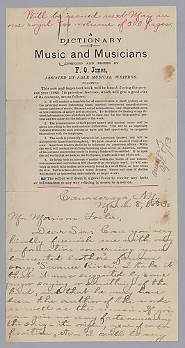 From F.O. Jones to Morrison Foster