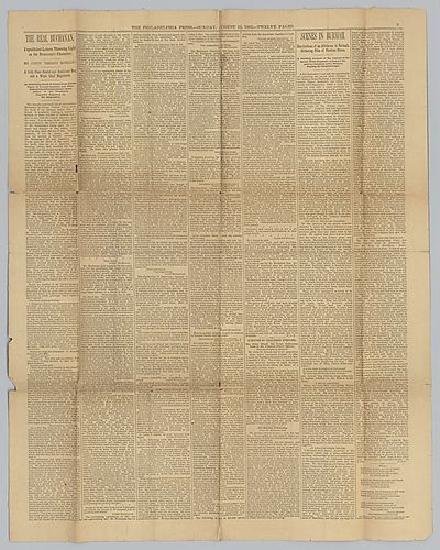 "The Real Buchanan," The Philadelphia Press