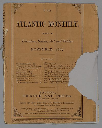 "Stephen C. Foster and Negro Minstrelsy" by Robert P. Nevin in The Atlantic Monthly