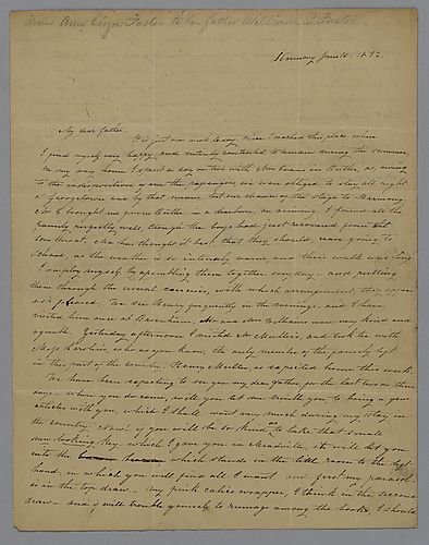From Ann Eliza Foster to William Foster