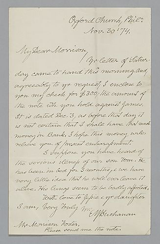 From Edward Buchanan to Morrison Foster