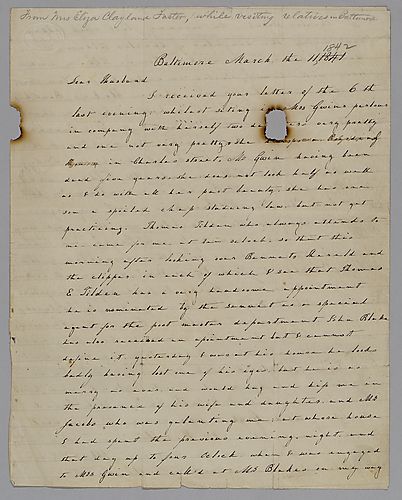 From Eliza Foster to William B. Foster