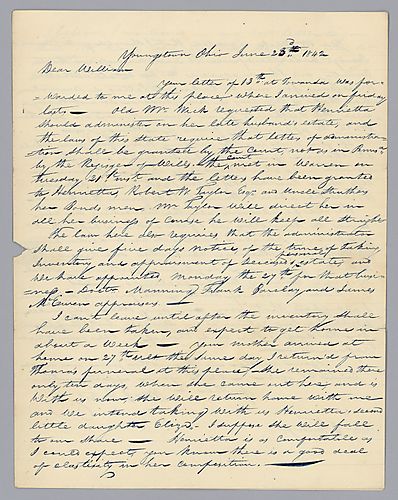 From William B. Foster to William Foster, Jr.