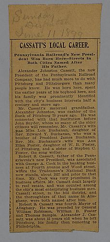 From Lois B. Cassatt to Morrison Foster