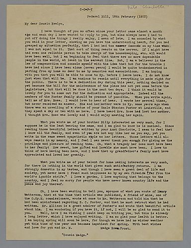 From Madge Rowan Foster to Evelyn Foster Morneweck (copy)