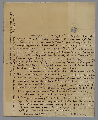 From S. Barclay to Charlotte Foster