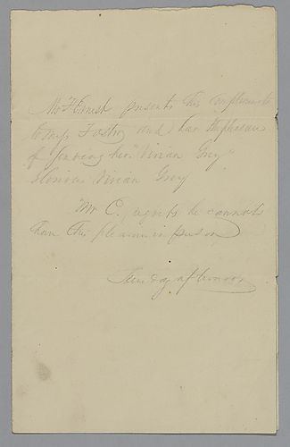 From C.W. Ernest to Charlotte Foster