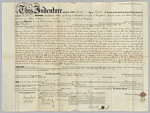 Deed between Christopher Fallon and William Foster, Jr.
