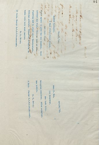 Frick wires Carnegie that the party agrees to give 200, but the rate is too high. Frick thinks the mill will start on the 29th