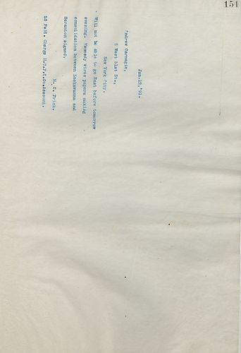 Frick states that he is unable to go East before tomorrow evening. Also, consolidation between Lackawanna [Iron and Steel Company] and Scranton [Iron and Steel] signed