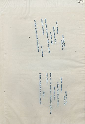 Frick wires Carnegie that he'll see him tomorrow and that the situation looks better