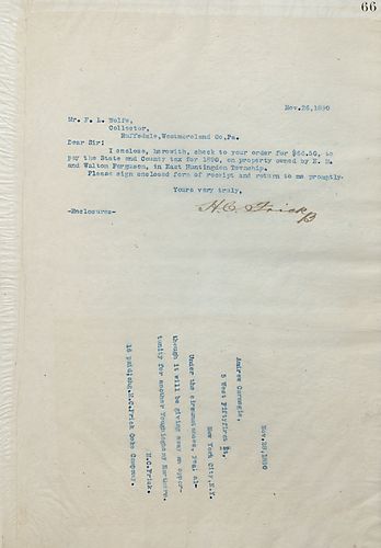 Frick wires Carnegie his response, "Under the circumstances, yes; although it will be giving away an opportunity for another Youghiogheny Northern."