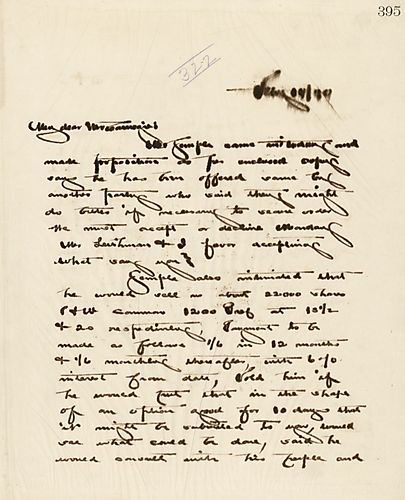 Frick writes about buying Semple's stock