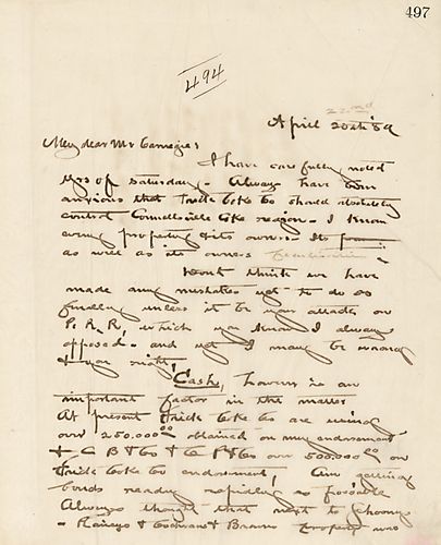 Frick writes on business in the Connellsville Coke Region, and mentions that Mr. Morse would be a good person to work with Mr. Rainey