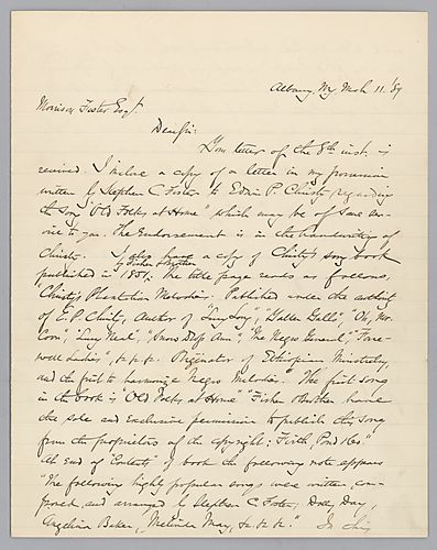 From Monroe Crannell to Morrison Foster