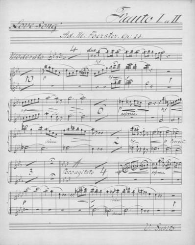 Opus 23 Love song 1st and 2nd flute
