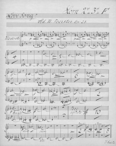 Opus 23 Love song 2nd and 3rd horn