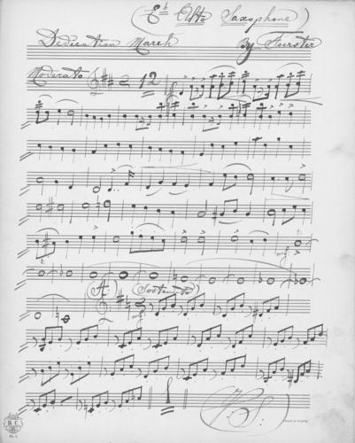 Opus 43 Dedication march: alto sax
