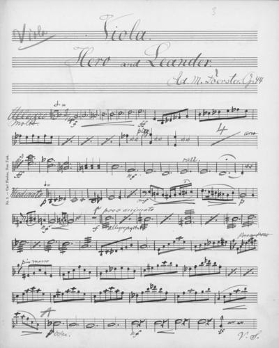 Opus 44 Hero and Leander: viola