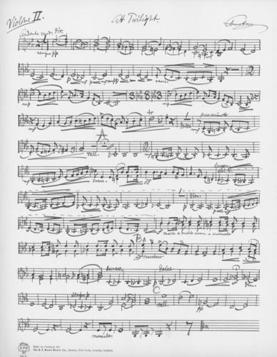 Opus 59 At twilight: 2nd violin