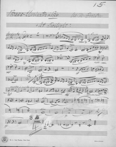 Opus 59 At twilight: bass clarinet