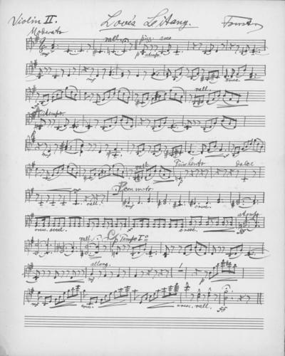 Opus 65 no. 3 Love's litany: 2nd violin