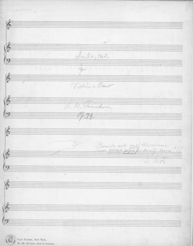 Opus 79 Suite for violin and piano: score