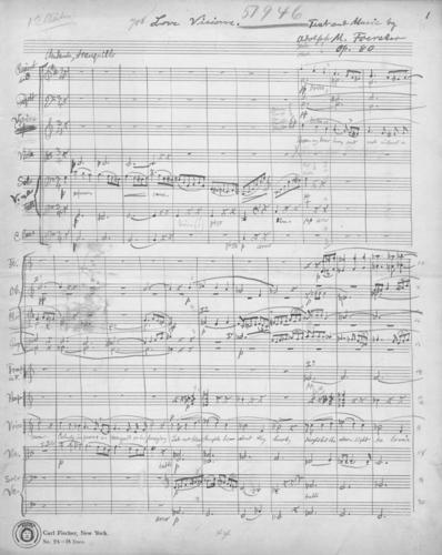 Opus 80 Love visions: Full Score
